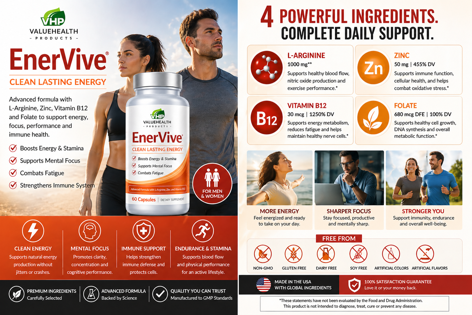 EnerVive™ – Clean Energy, Focus & Immune Support Formula